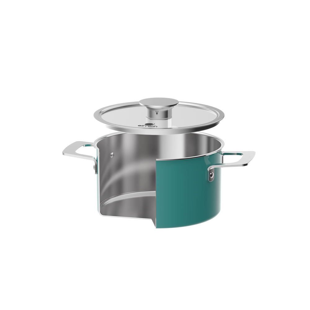 Nồi inox mầu, 3 lớp liền khối Elmich Hera - Hàng Chính Hãng