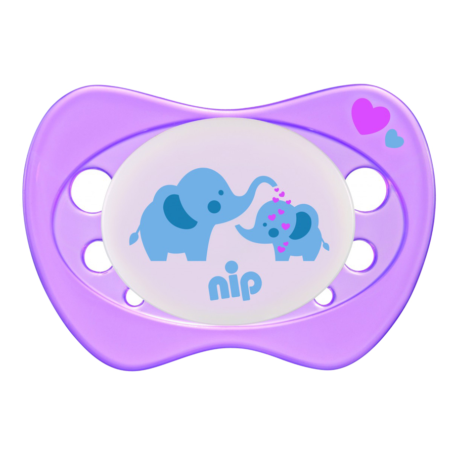 Bộ 2 Ti Ngậm Sơ Sinh Phát Sáng Newborn Night Nip Silicon Nip31308 (Cỡ 0)