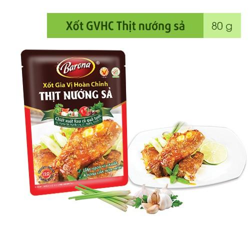 Xốt Gia Vị Hoàn Chỉnh BARONA - Thịt Nướng Sả 80g