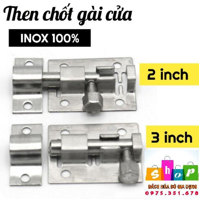 Bản lề then chốt gài cửa INOX 100