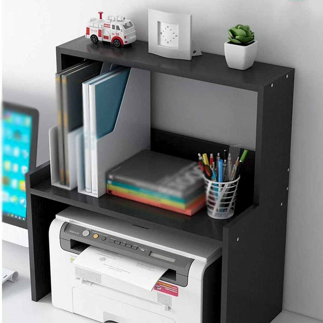 Kệ để máy in gỗ hiện đại SMLIFE Popo | Gỗ MDF dày 17mm chống ẩm | D50xR25xC53cm