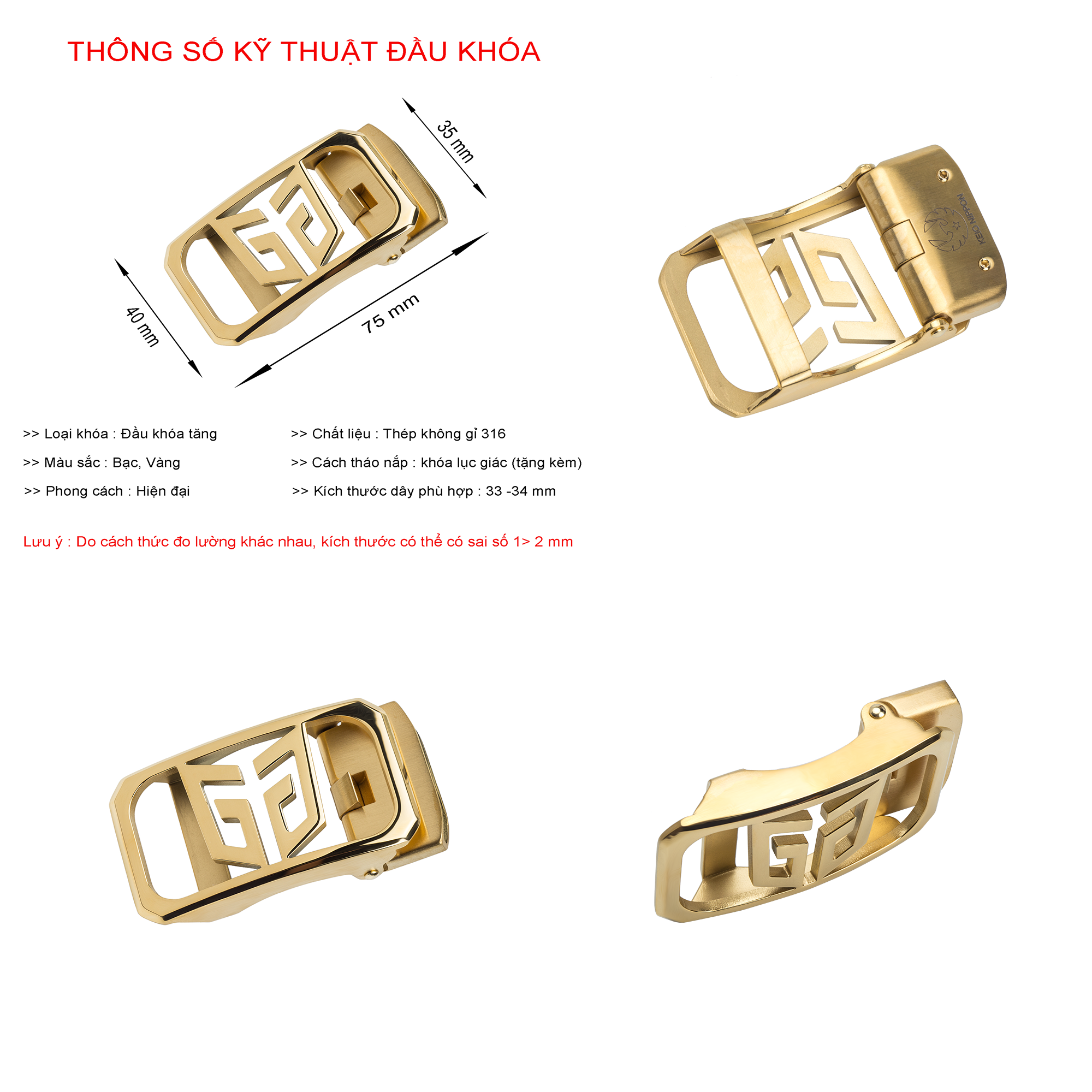 Thắt Lưng Nam KEIO NIPPON - Dây Nịt Nam Phong Cách Doanh Nhân - Da Bò Cao Cấp, Mặt Khóa Inox 316L Không Gỉ - Men's belts