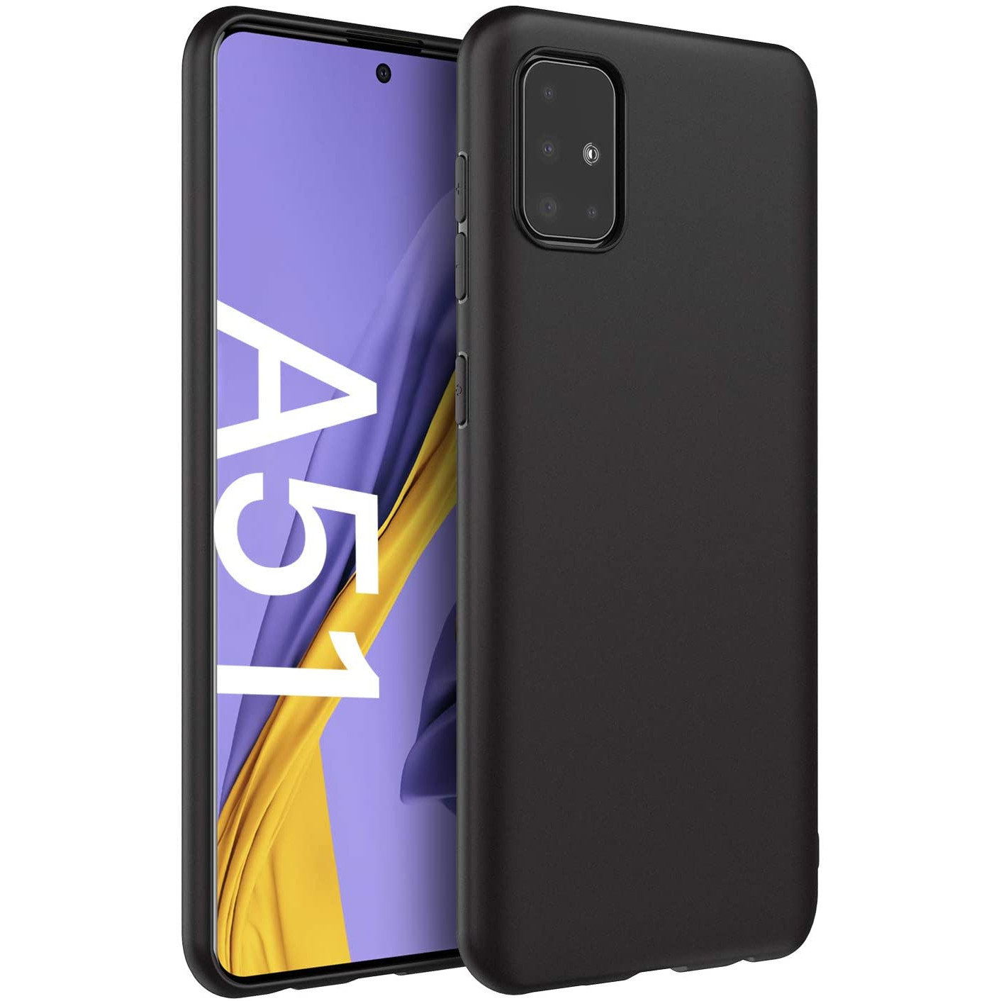 Ốp lưng silicon dẻo màu đen cao cấp cho Samsung A51