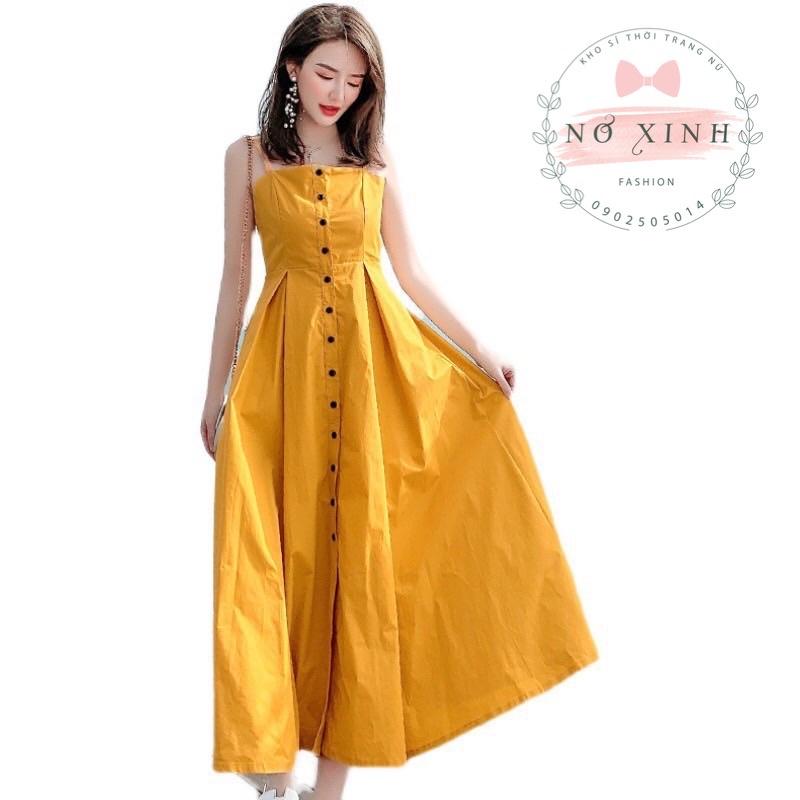 Đầm Maxi 2 Dây Đi Biển Dự Tiệc Có Size M-L-XL-XXL (kèm ảnh clip thật