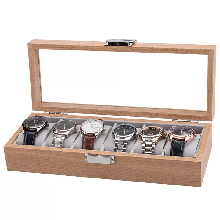 Hộp đựng đồng hồ 6 chiếc bằng gỗ cao cấp B888