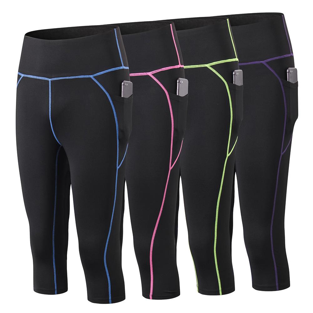 Quần legging lưng cao, có túi, nhanh khô dành cho nữ tập thể dục, yoga, gym