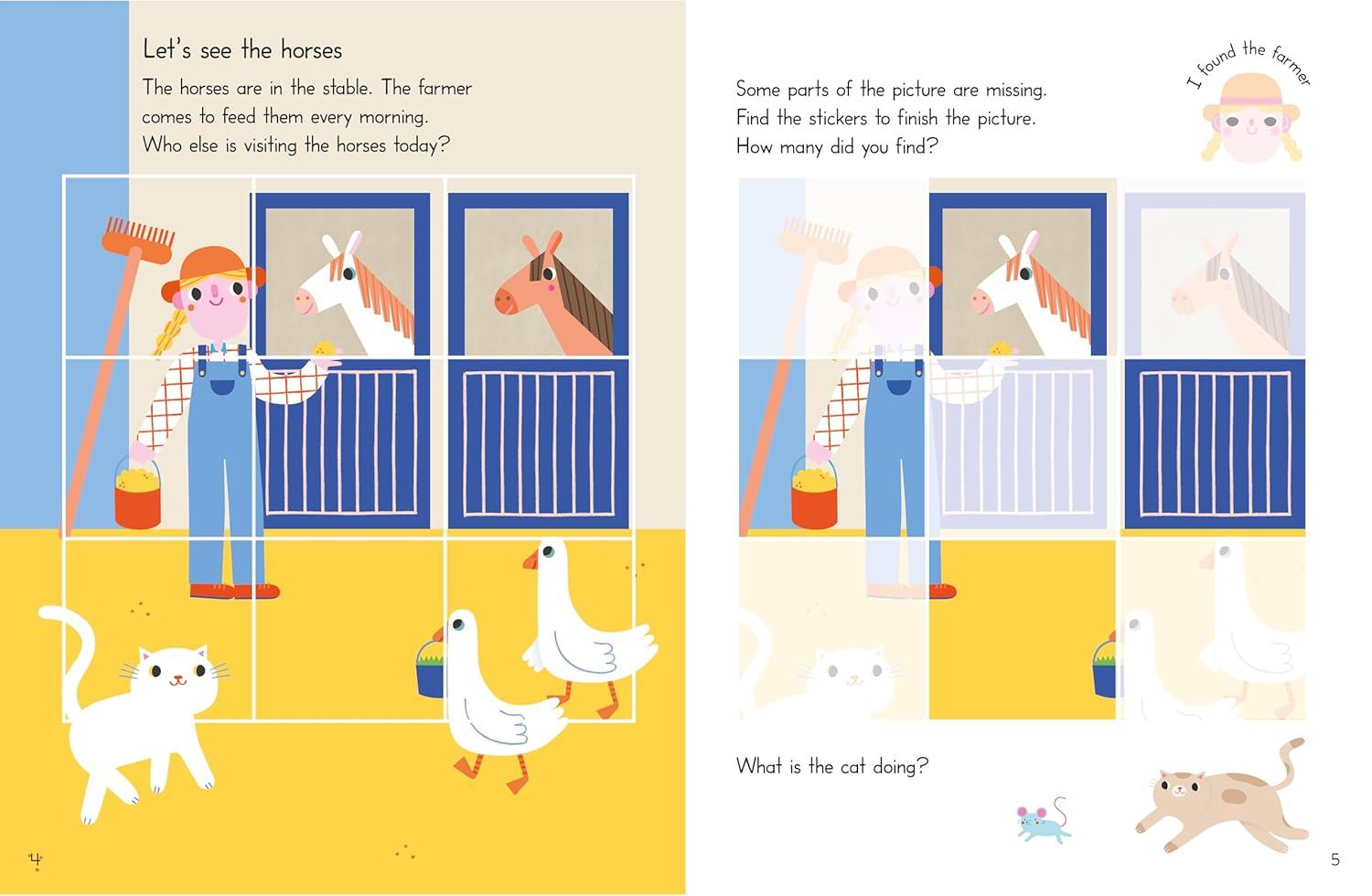 Sách ngoại văn: Little Hands Picture Matching - Farm