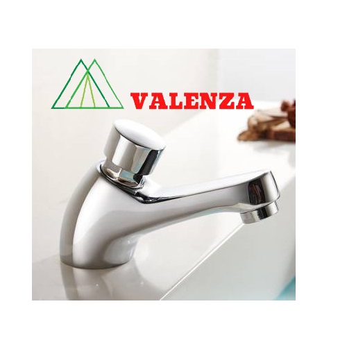 Vòi lavabo lạnh nhấn hơi đồng mạ crome kèm dây cấp nước-hàng chính hãng