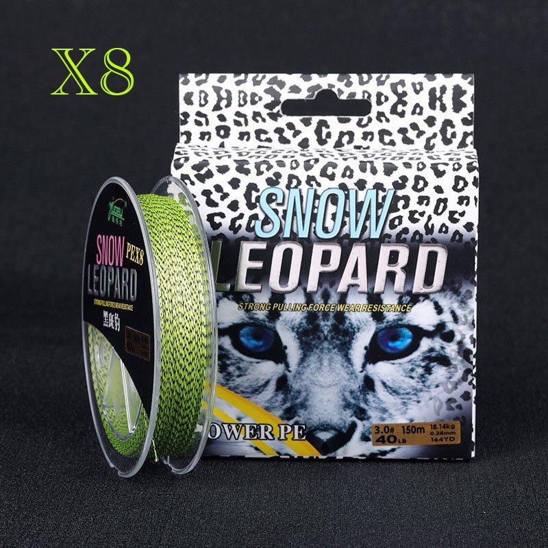 Dây Dù Câu Cá Snow LeoPard PE X8 Dù Câu Cá Tải Trọng Lớn Từ 10 Đến 30kg