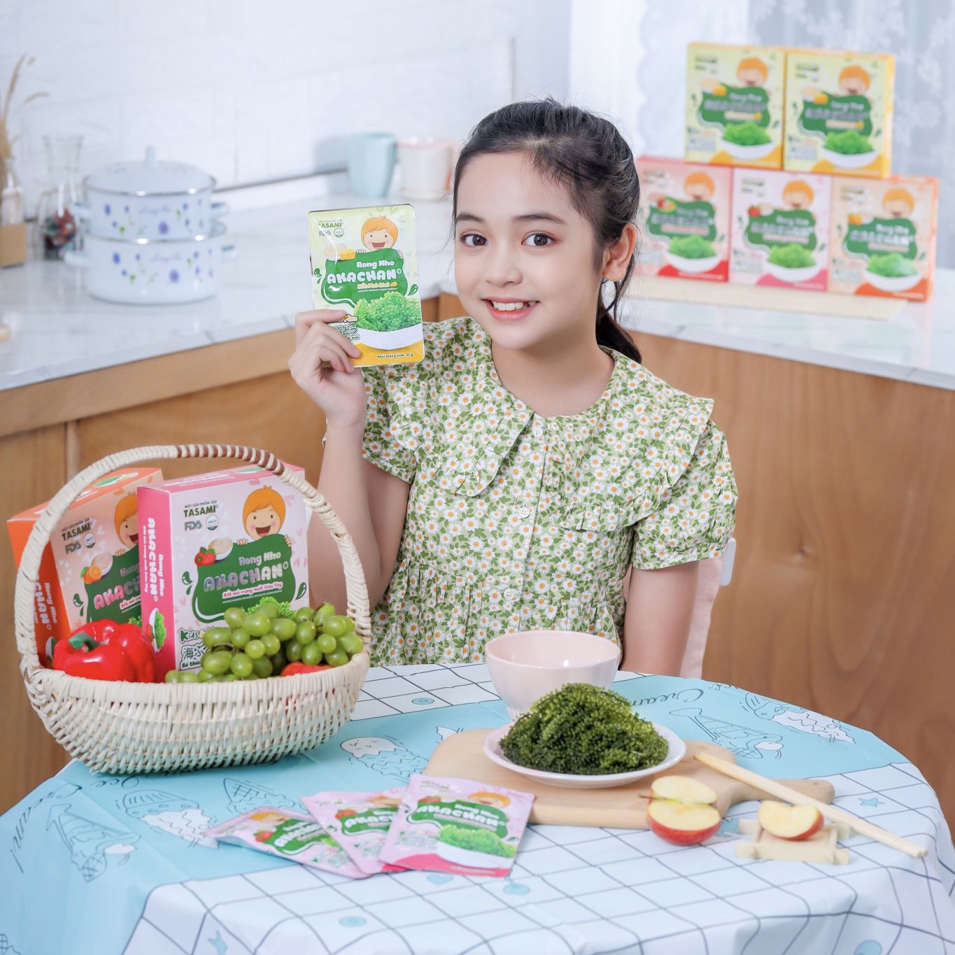 Rong Nho Tách Nước AKACHAN Vị Xốt Thousand Island Chua Ngọt Dịu Cho Bé