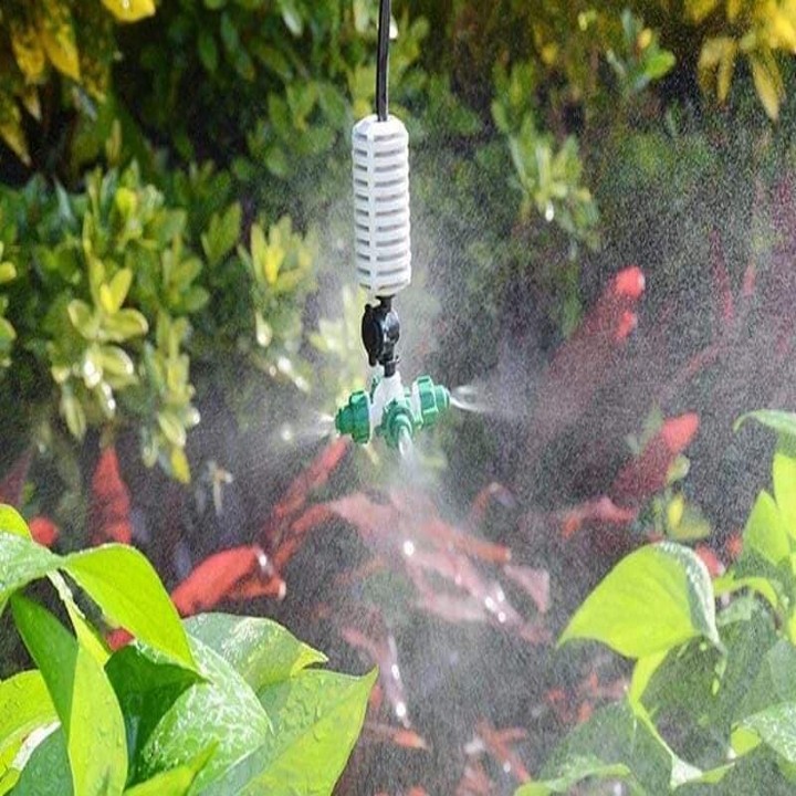 5 Bộ phun sương tưới cây 4 hướng đầy đủ