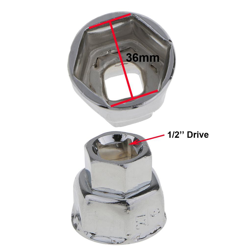 3xOil Filter Wrench Removal Cap Housing Tool Kit Socket Spanner Universal 36mm