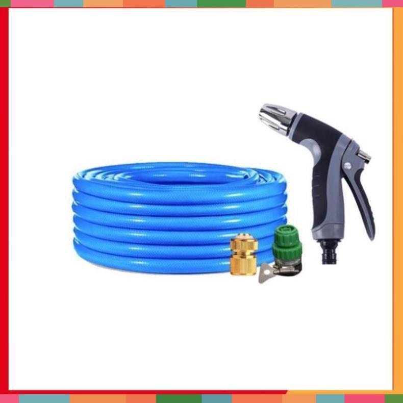 Bộ dây vòi xịt nước rửa xe,tưới cây tăng áp 3 lần 7-10m 206817