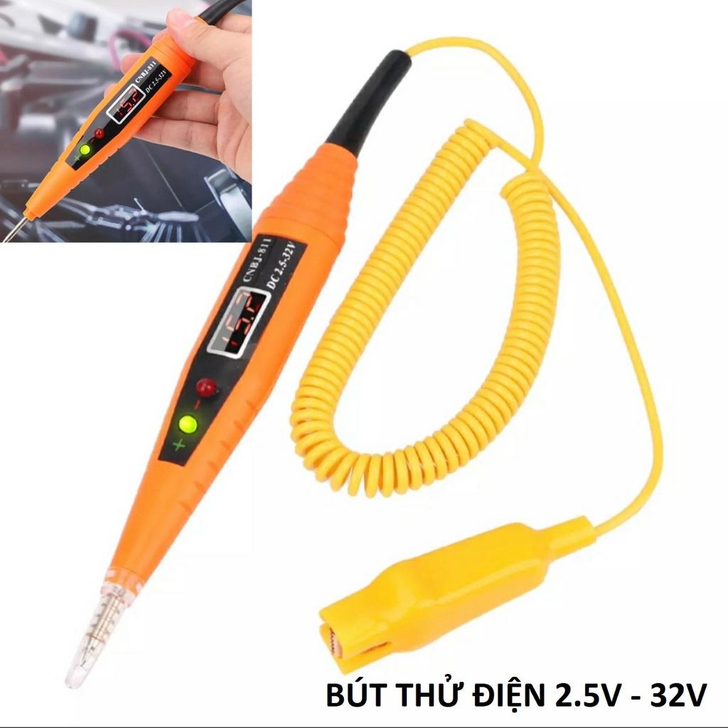 Thiết bị bút thử điện 12v 24v ô tô xe máy dòng thử từ 2.5v-32v màn hình led mẫu mới hàng cao câp siêu nhạy