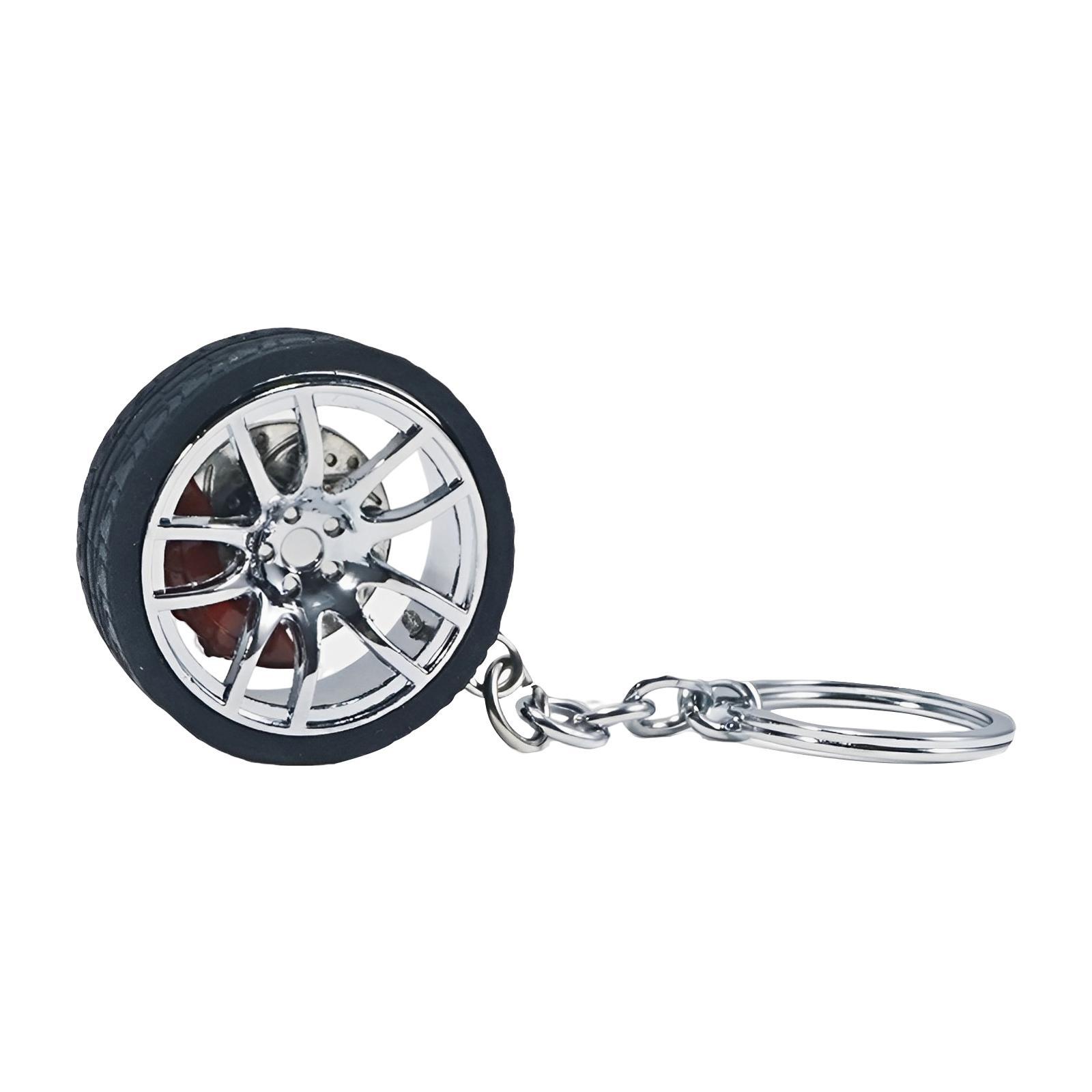 Tire Keyring Creative Automobile Car Parts Model Key Chains Lovers