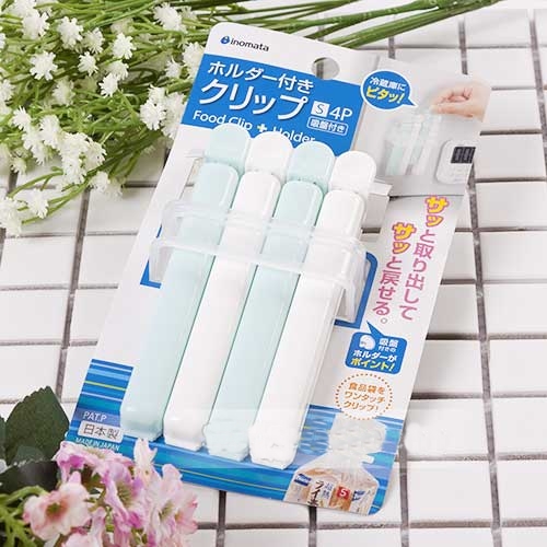 Bộ 7 kẹp miệng túi cao cấp kèm giá treo kẹp tặng 2 zipper 11cm