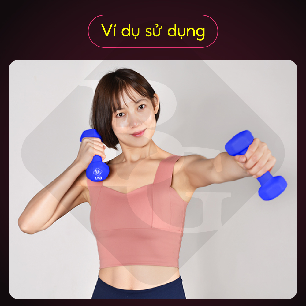 Bộ 2 tạ tay Thái Lan 1kg (hàng nhập khẩu)