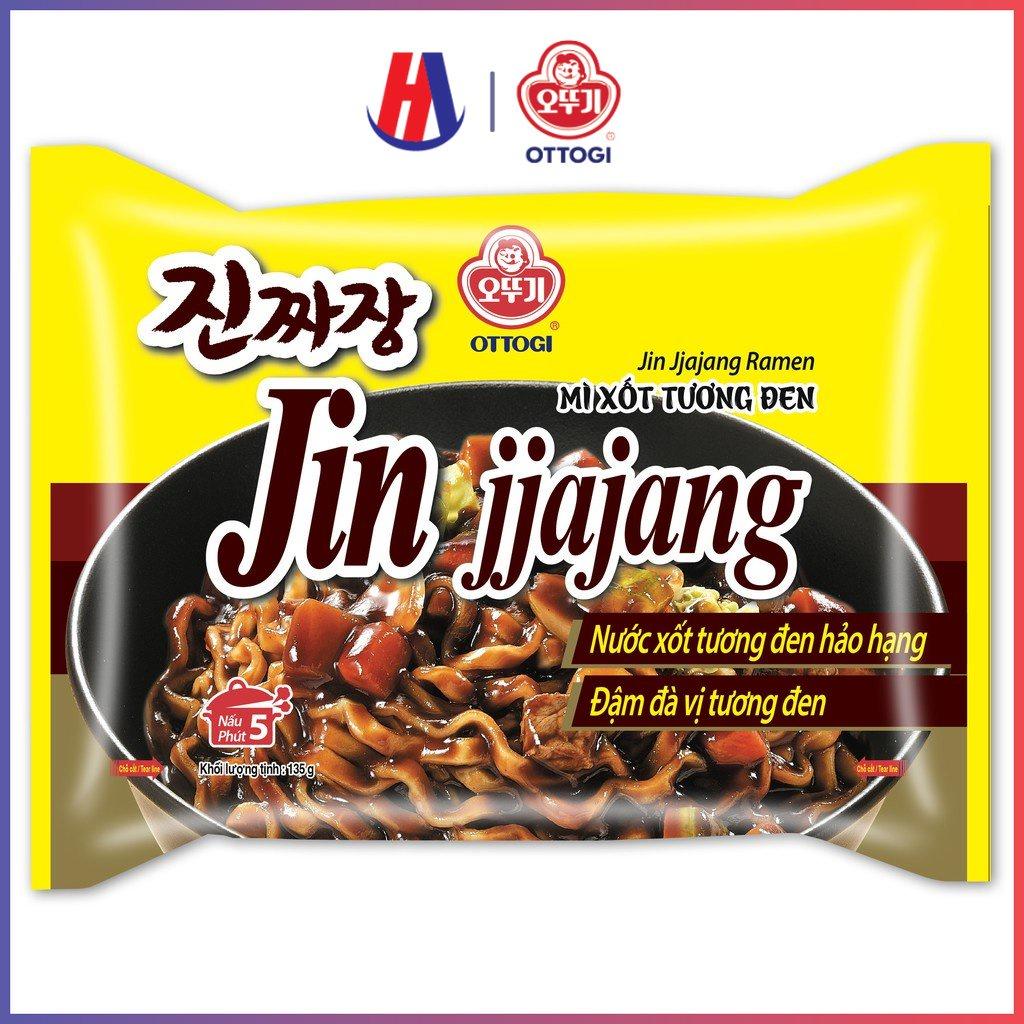 Mì trộn xốt tương đen Jin Jjajang Ramen Ottogi gói 135g 135g)