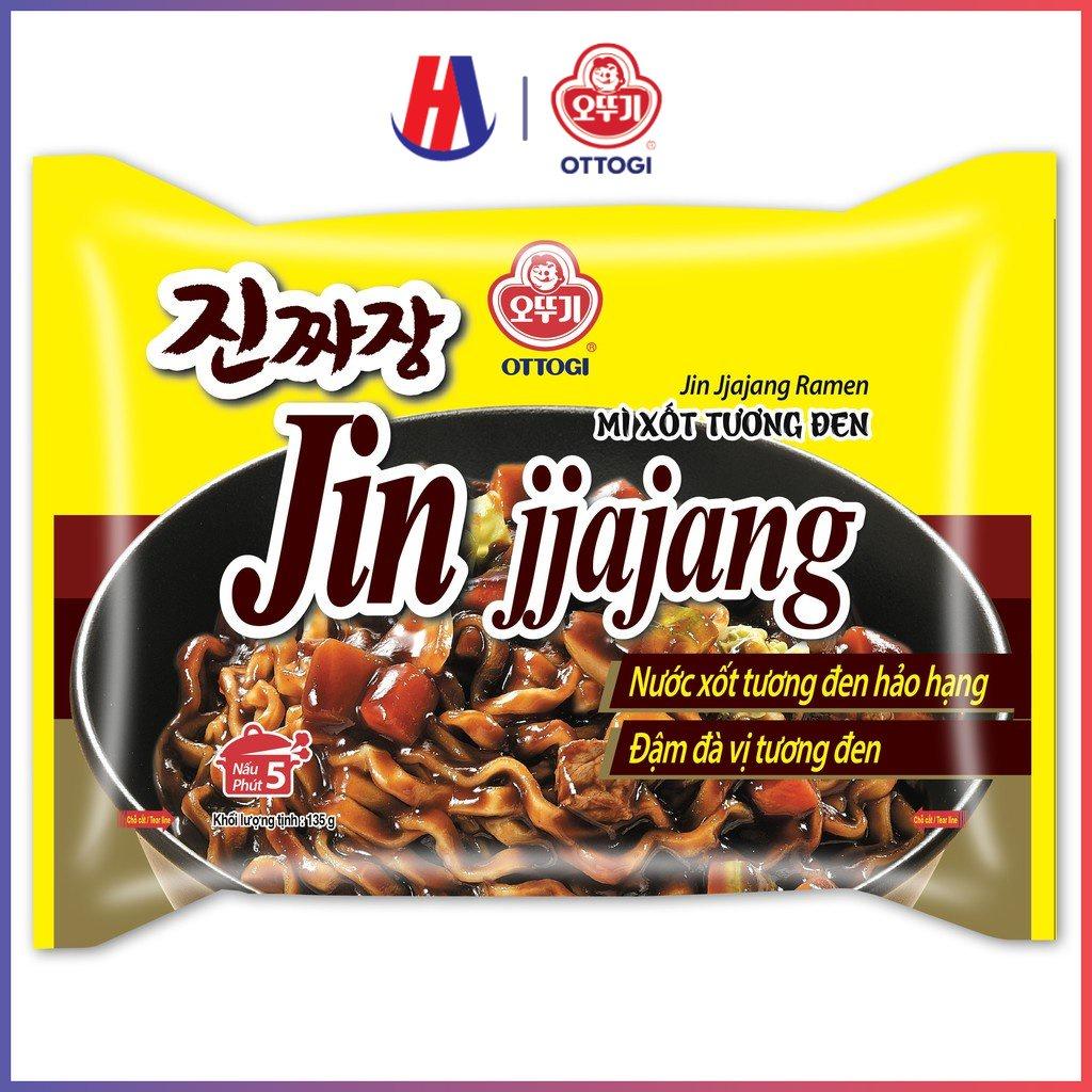 Mì trộn xốt tương đen Jin Jjajang Ramen Ottogi gói 135g(MÌ XỐT TƯƠNG ĐEN (VN) 135g)