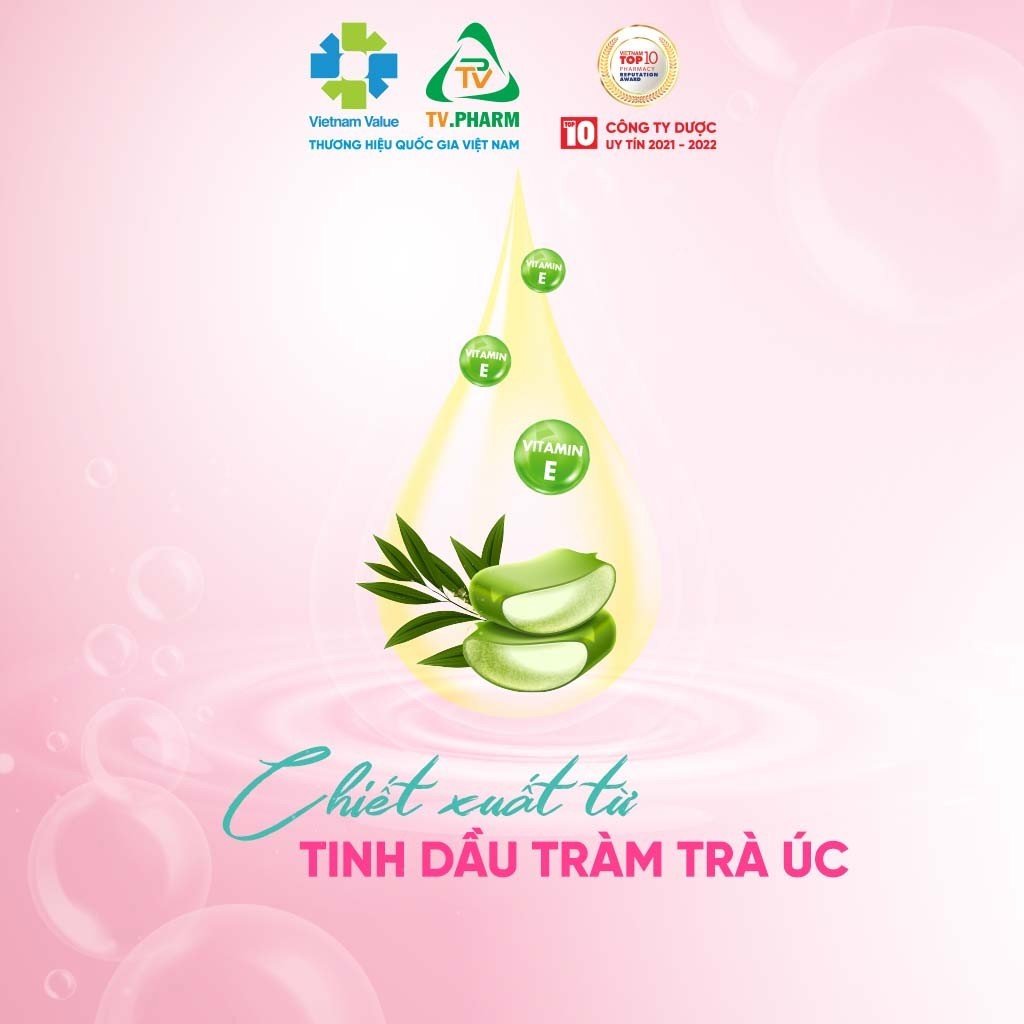 DUNG DỊCH VỆ SINH PHỤ NỮ SAFORIN - Chiết xuất từ tinh dầu tràm trà Úc, Nha đam, Vitamin E (150ml)