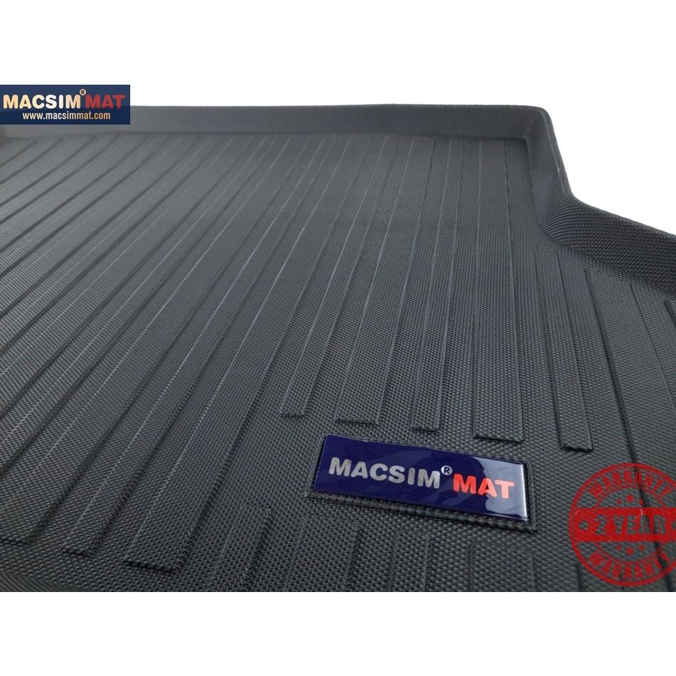 Thảm lót cốp xe ô tô Honda Civic 2016-2019 nhãn hiệu Macsim chất liệu TPV màu đen hàng loại 2