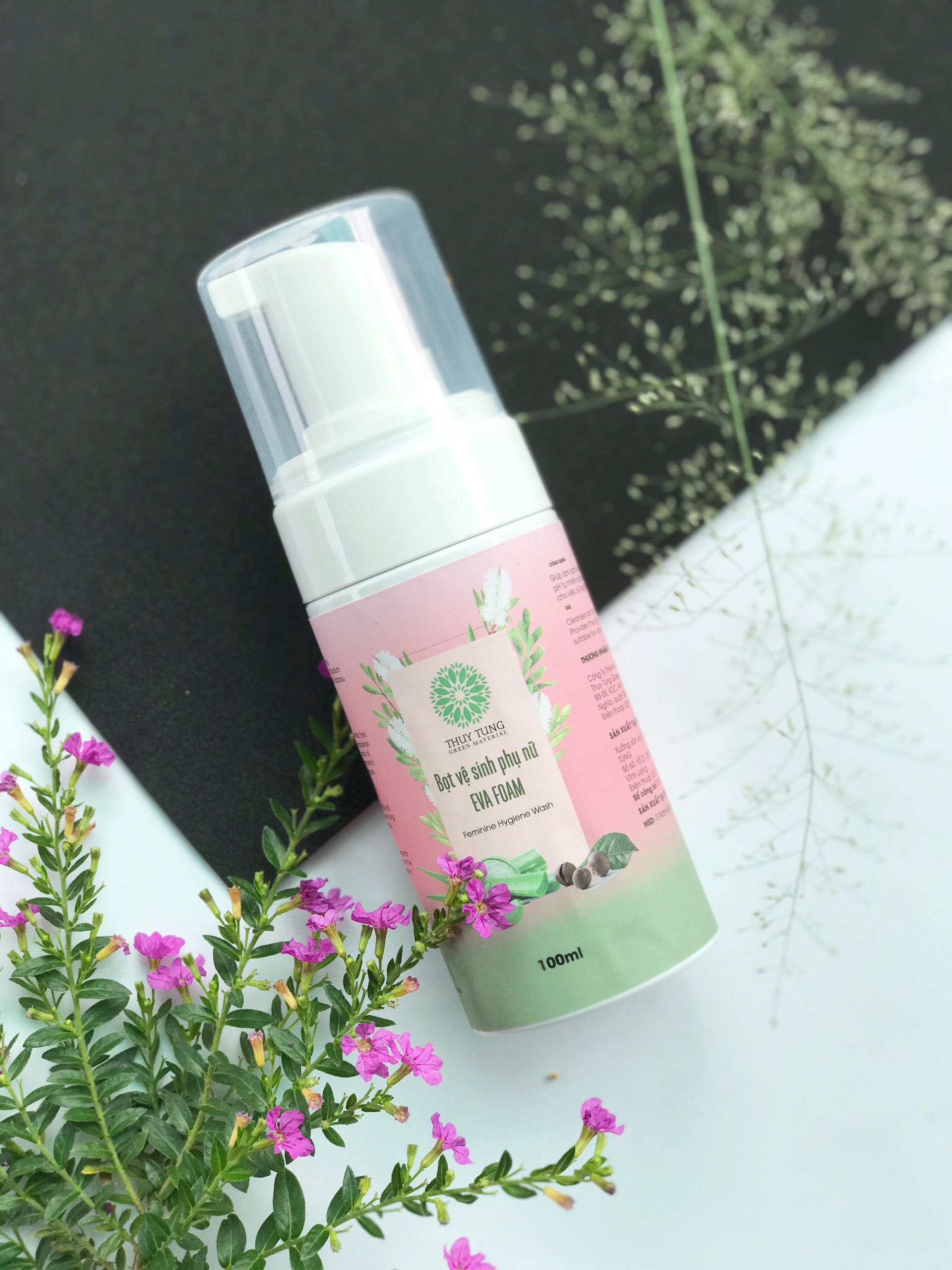 Bọt Vệ Sinh Phụ Nữ EVA FOAM 100ml - Chiết xuất từ Tinh Dầu Tràm Trà, hạt Trà Xanh và Lô Hội