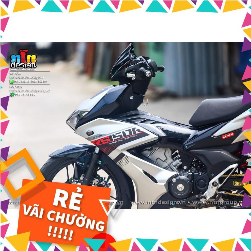 Tem Rời Winner X Mẫu Chữ RS 150R Đỏ Bạc Đen