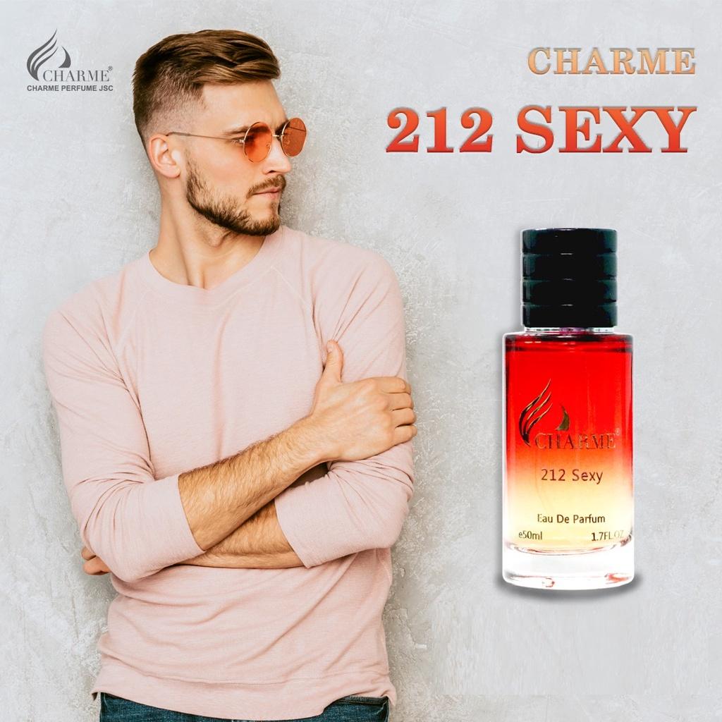 Nước hoa nam thơm lâu, Charme 212 Sexy, phong cách lịch lãm, cuốn hút, lưu hương lâu, 50ml