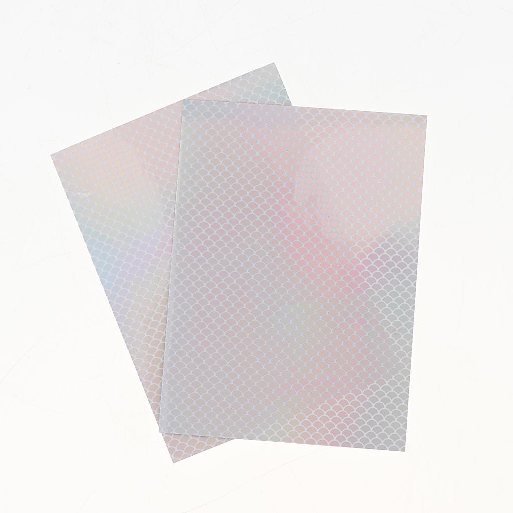 10pcs Adhesive Film Flash Tape For Lure Making Tying Materail Metal Hard Baits Luminous Sticker