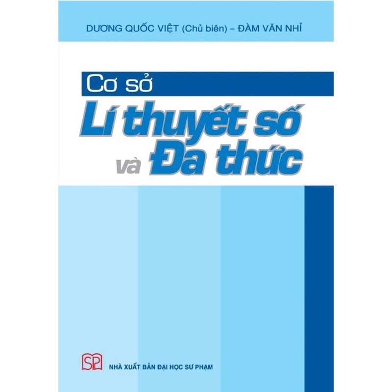 Sách - Cơ sở lí thuyết số và đa thức