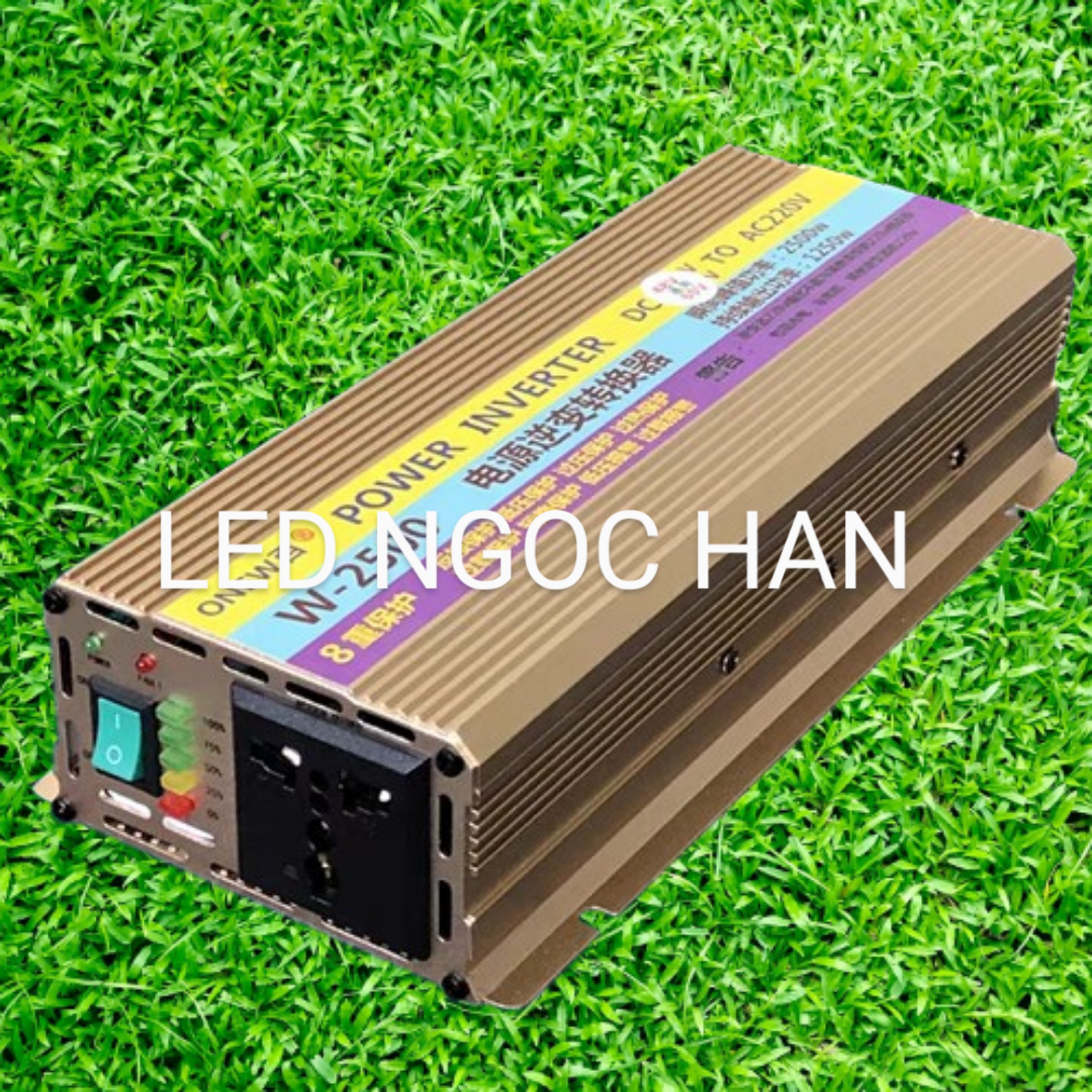 Biến tần tăng áp - kích từ pin xe pin xe điện 48V, 60V, 72V, đa năng lên 220V công suất 2500W