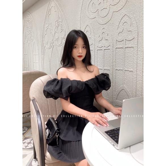 DII COLLECTION - Áo kiểu thiết kế trễ vai bồng bềnh