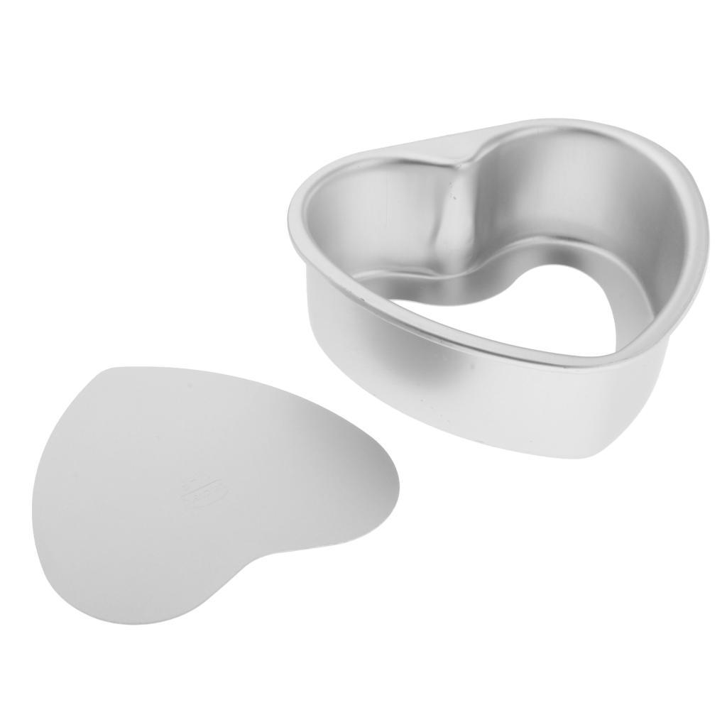Heart Shaped Cake Pan with Removable Bottom Aluminum Wedding Baking Cake Tin Pan