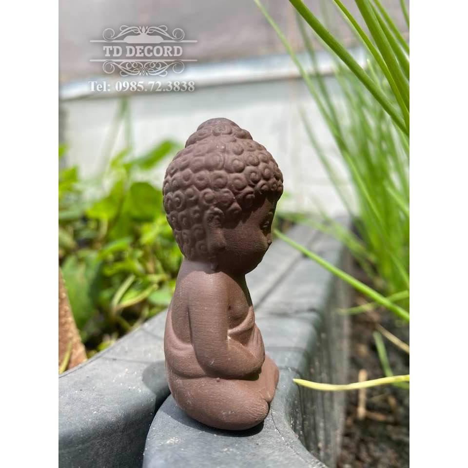 Tượng Phật Mini Bằng Gốm Trang Trí Tiểu Cảnh, Hồ Cá