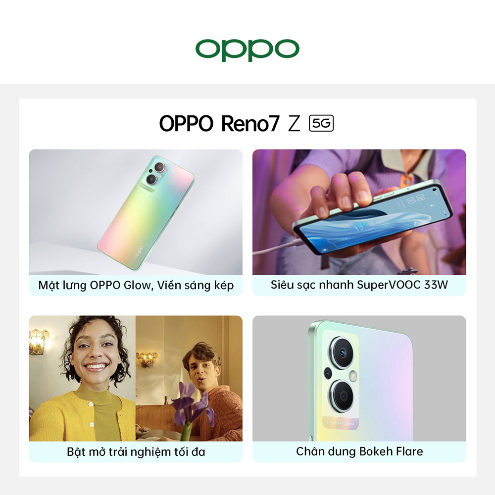 Điện Thoại Oppo Reno 7Z 5G (8GB/128G) - Hàng Chính Hãng