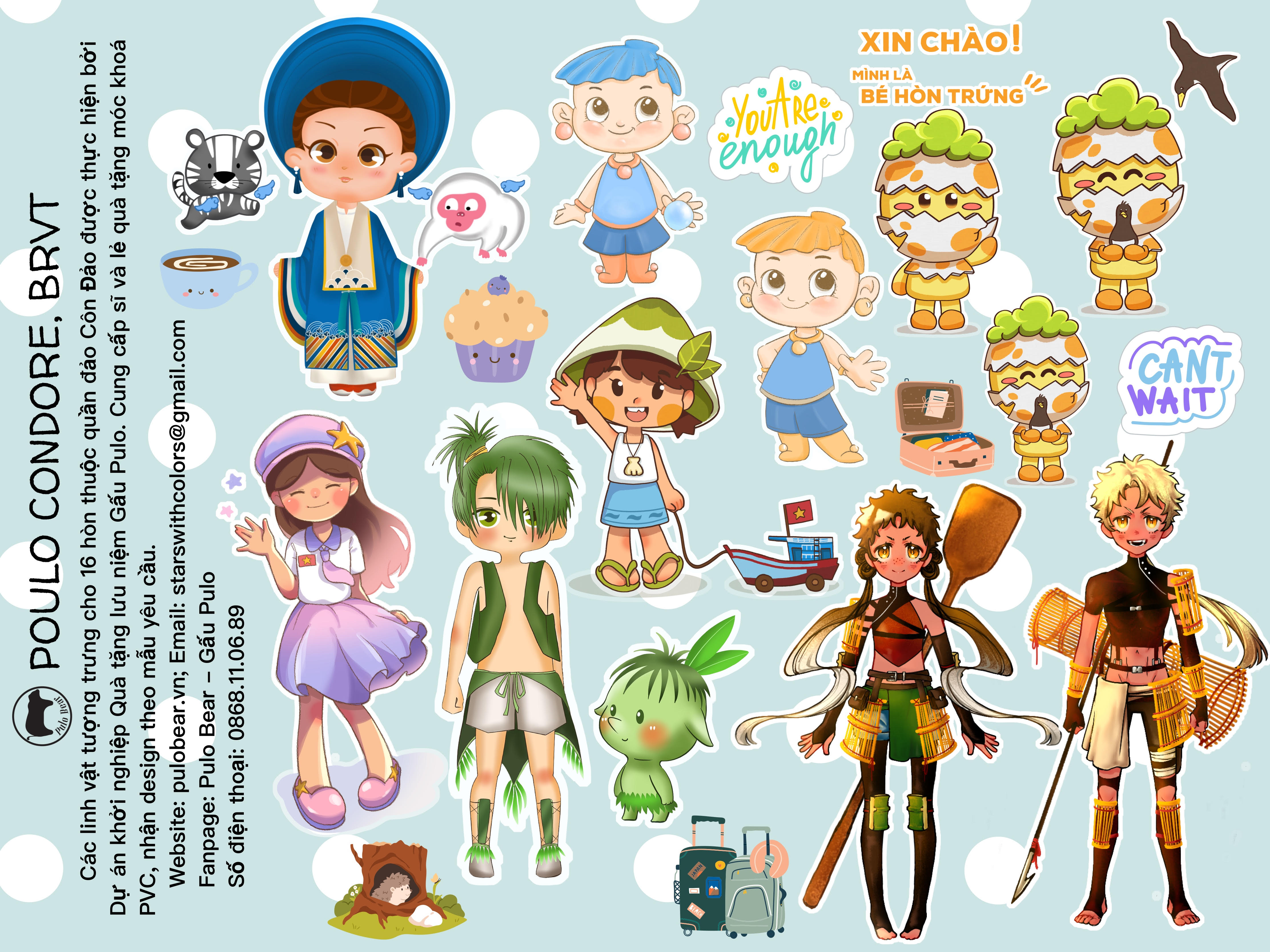 Bộ Sticker Pulo Bear