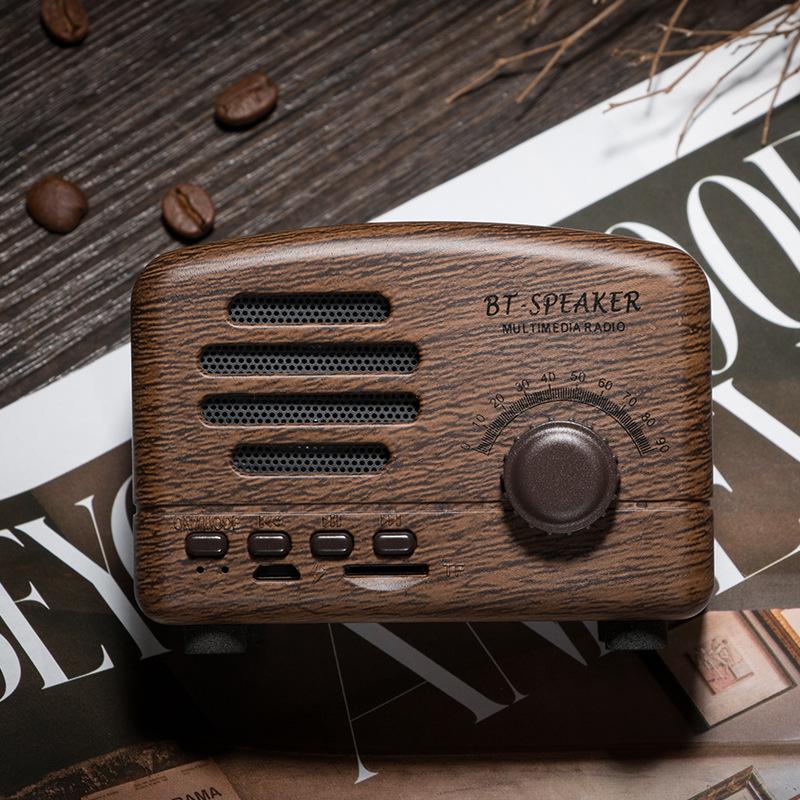 Loa Bluetooth Âm Thanh Nhỏ Prince Mini Card Radio Không Dây Retro Nhỏ Âm Thanh Nổi Di Động Ngoài Trời Loa Caixa de Som Màu sắc: Hồng