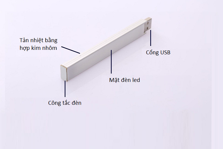 Đèn 21 led cắm cổng USB cảm ứng chạm cao cấp, độ sáng cao ( Tặng kèm 1 đèn pin mini bóp tay không sử dụng pin ngẫu nhiên )