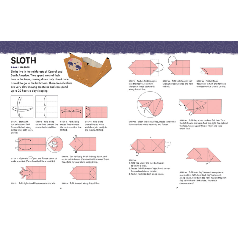 Sách Origami Activity Book - Wild Animals