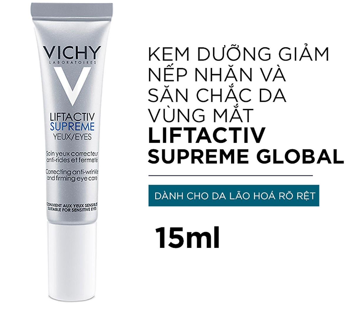 Kem Dưỡng Chống Nếp Nhăn Và Nâng Mí Mắt - Liftactiv Ds Eye Cream Vichy 15ml - 100498225