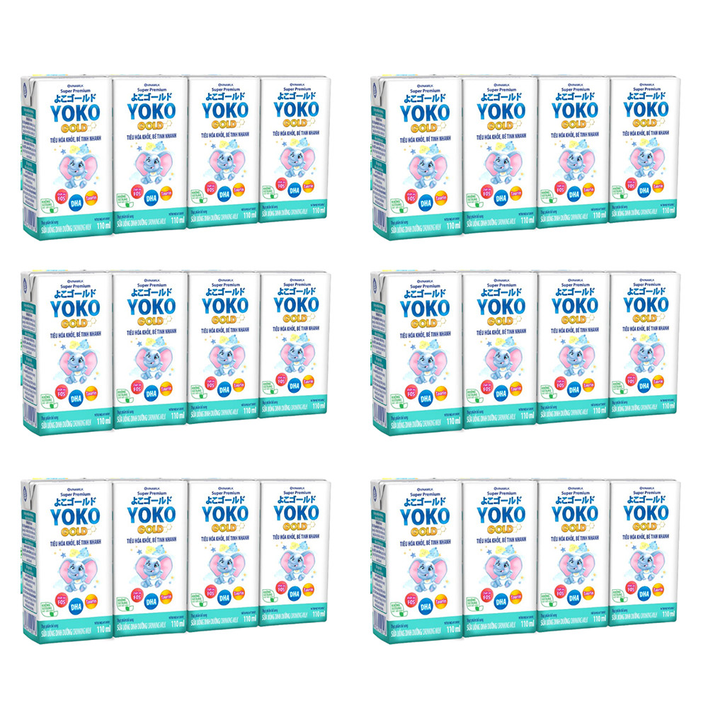 Sữa Bột Pha Sẵn Vinamilk Yoko Gold 110ml combo 24 hộp