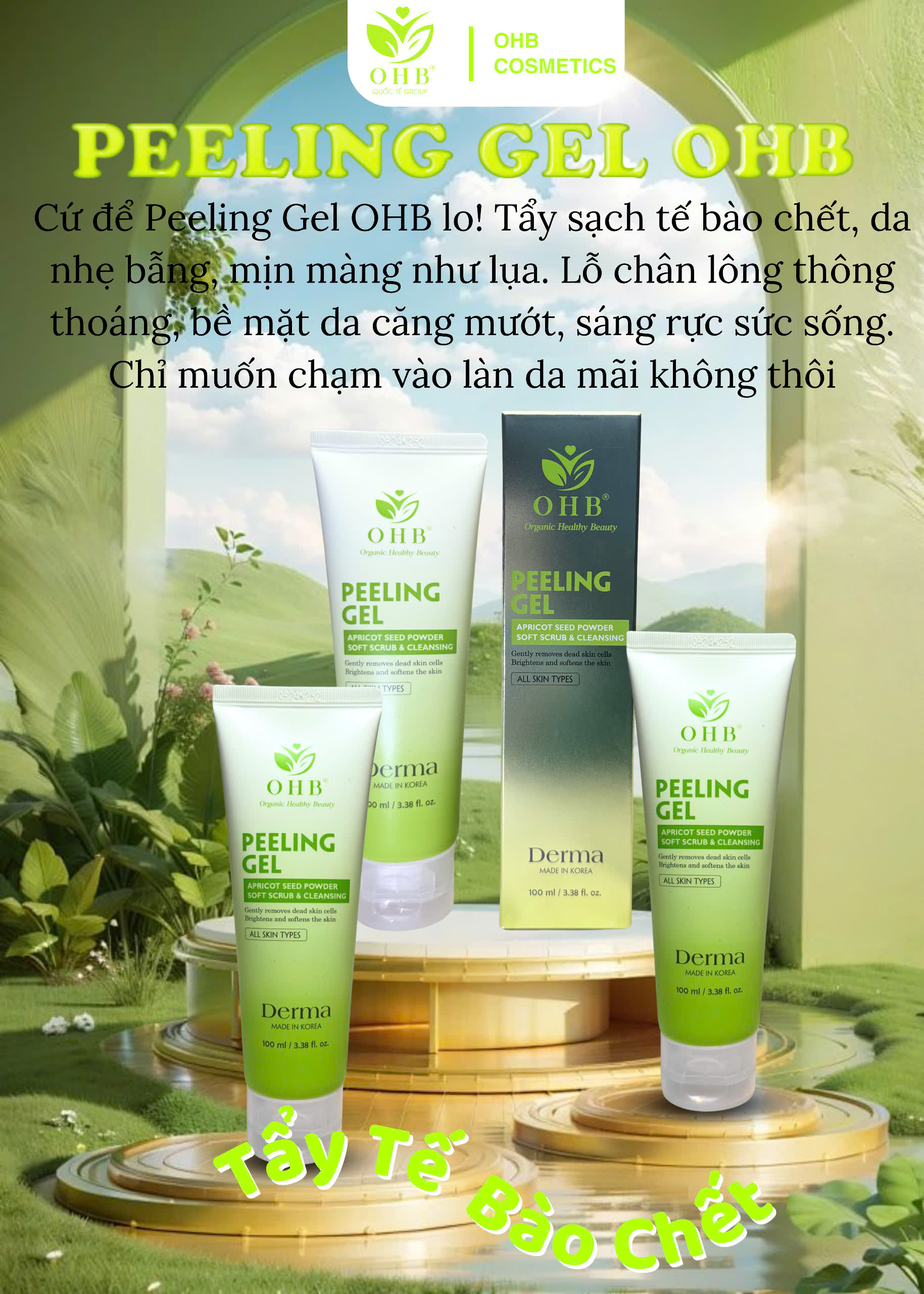 TẨY TẾ BÀO CHẾT OHB PEELING GEL 50g