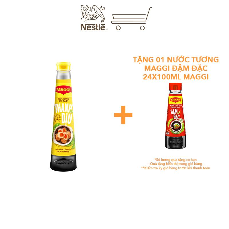 Nước tương MAGGI Đậu Nành Thanh Dịu chai 450ml