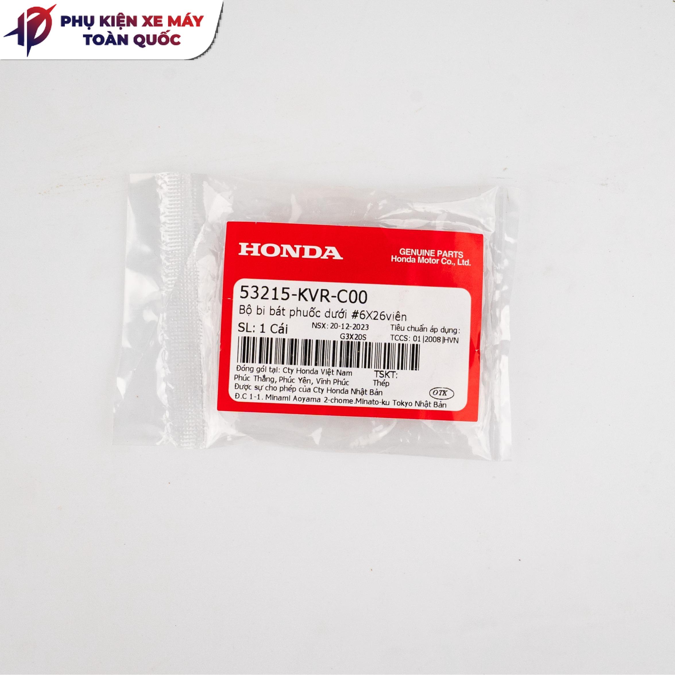 Bộ bi bát phuộc trên Honda dòng xe Air Blade,Lead,Sh,Sh mode,Vision-5321AKVRC00