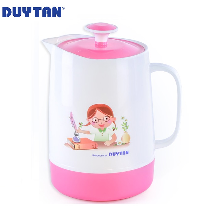 Ca cách nhiệt trung nhựa Duy Tân 1.6 lít - 37623 - Giao màu ngẫu nhiên - Hàng chính hãng