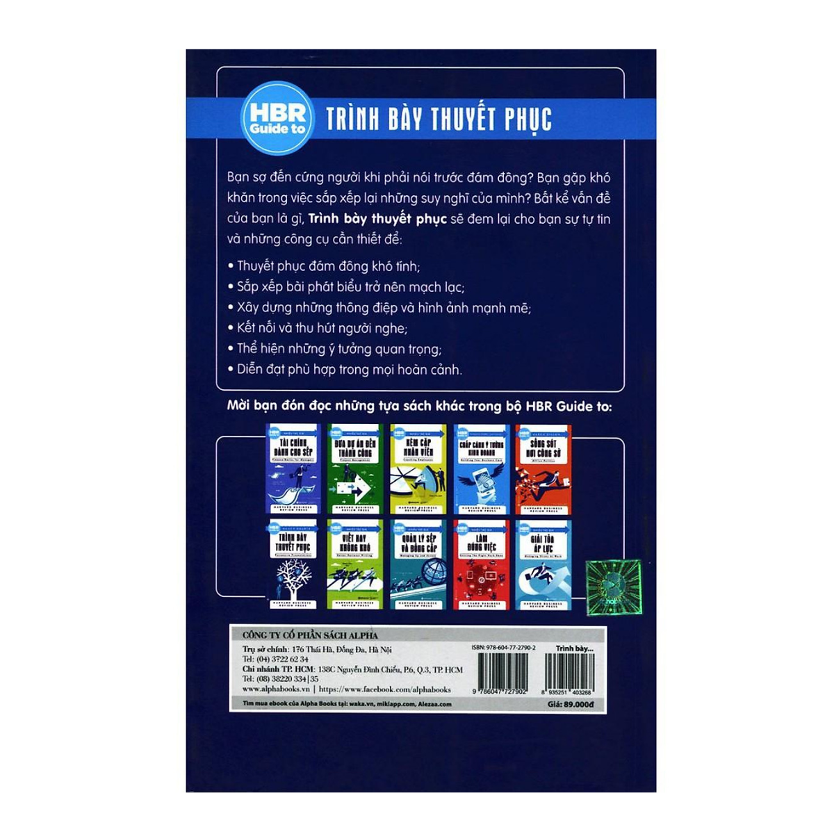 Sách HBR Guide To – Trình Bày Thuyết Phục (Tái Bản 2018)