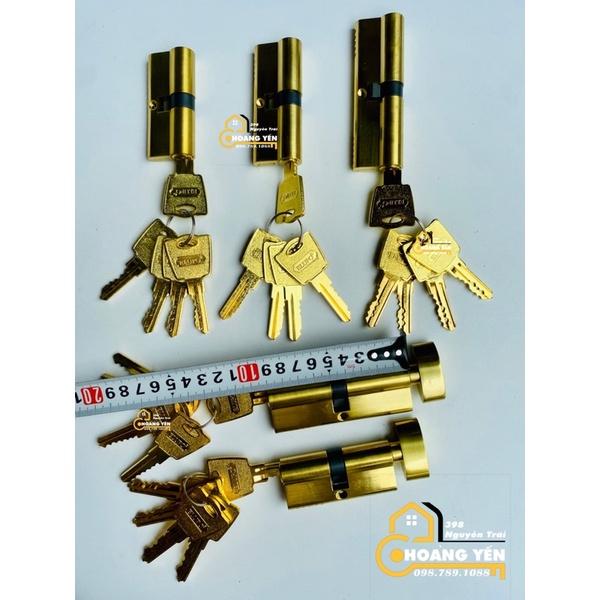 Lõi khoá cửa tay gạt thế 7,8,9,10,12cm, ruột khoá cửa tay gạt 5 chìa bi kép chống dò cao cấp EL