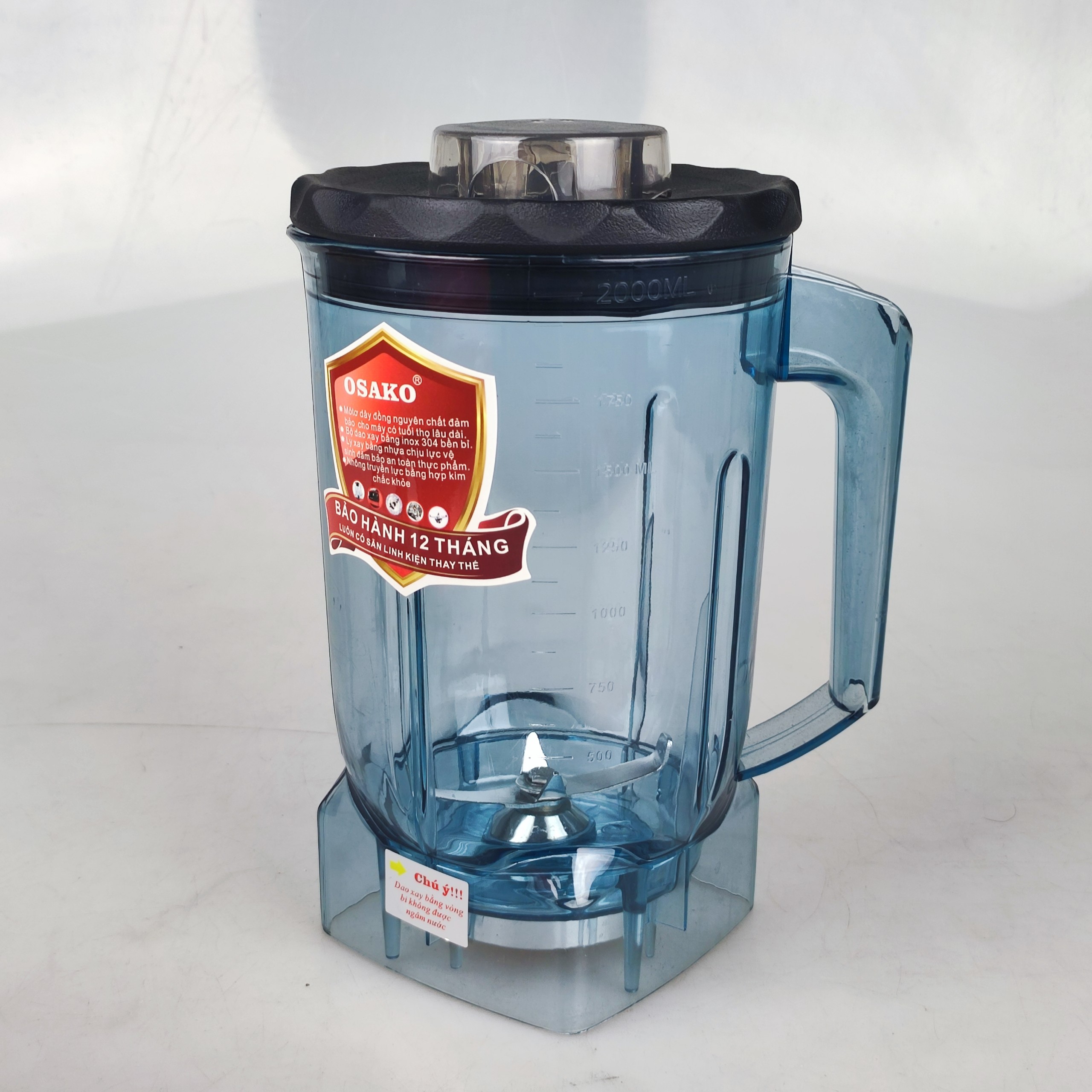 Máy xay sinh tố công nghiệp Osako Os-1560 với 2 chức năng xay rau quả và xay đậu đỗ mạnh mẽ, dung tích cối 2Lit -Hàng chính hãng