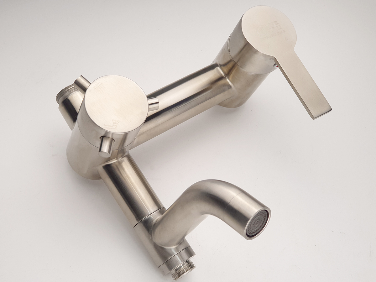 Bộ sen cây tắm đứng nóng lạnh Inox SUS 304 Eurolife EL-S910 (Trắng vàng)