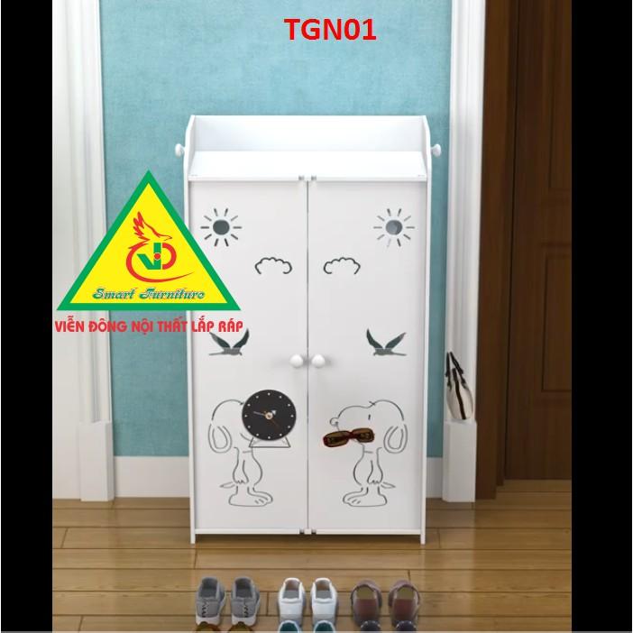 Tủ giày cho nhà xinh TGN01 _ Nội thất lắp ráp Viendong Adv